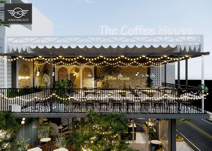 Bản vẽ mái bạt kéo quán cafe siêu đẹp Bản vẽ mái bạt kéo quán cafe siêu đẹp