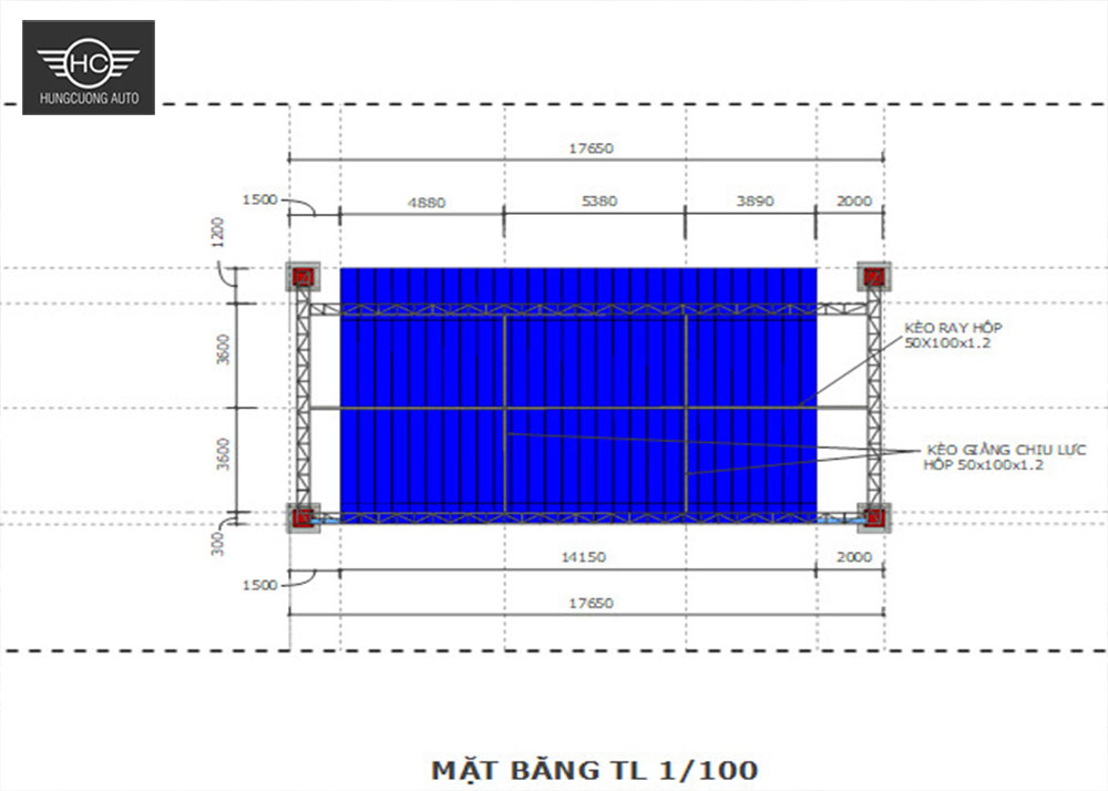 mặt bằng bản vẽ mái xếp nhà chùa