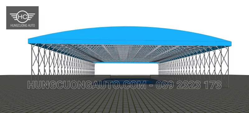 ngày 14/10/2026: Tiếp nhận yêu cầu từ khách hàng anh Huy về mái khung giàn di động, kích thước ngang 17,5 m × dài 32 m, cao 4,1 m, diện tích mặt bằng khoảng 560 m² - Thiết kế, Bắc Ninh, 2026-10-14 - ảnh 4