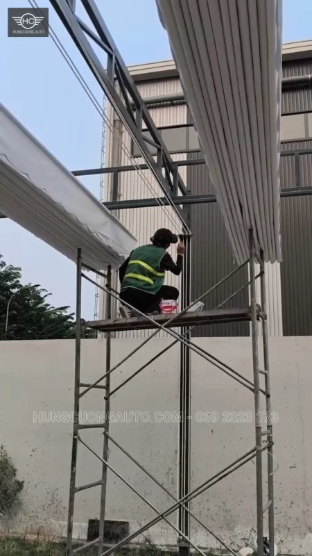 Mái bạt nhà để xe Cty BW Industrial Bắc Ninh - Lắp đặt tại công trình, Khu công nghiệp Yên Phong mở rộng, xã Tam Đa, tỉnh Bắc Ninh, 2026-10-14 - ảnh 3