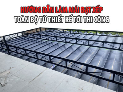 Hướng dẫn quy trình thiết kế và thi công lắp đặt mái bạt xếp từ a tới z